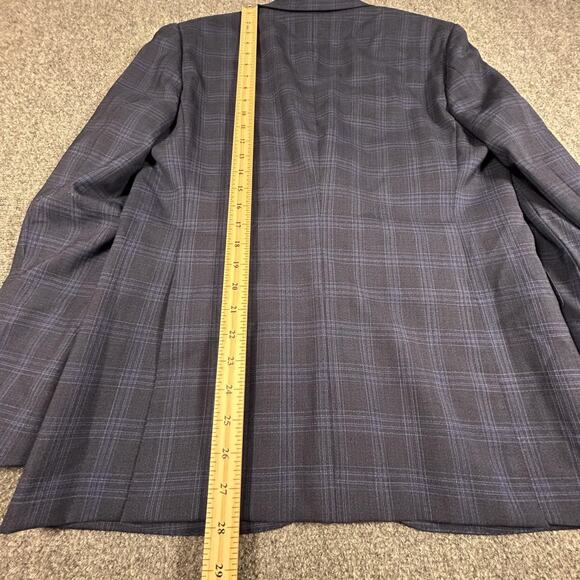 Bartorelli Napoli Blazer Mens 50 Plaid Wool Abito Sartoriale Italy Suit Jacket - Picture 5 of 8